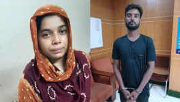 প্রধান আসামি সোহেল রানা (ডানে) ও স্বপ্না আক্তার। ছবি: টিবিএস