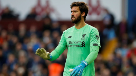 Liverpool&#039;s Alisson. Photo: Reuters