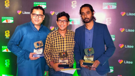 Taqdeer bags glorious ‘Hat Trick’ at the Safekeeper Channel i Digital Awards. Photo: Courtesy 