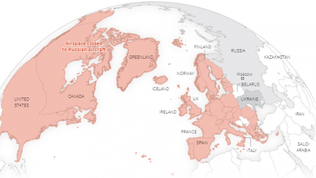 Unfriendly skies How Russia s invasion of Ukraine is redrawing