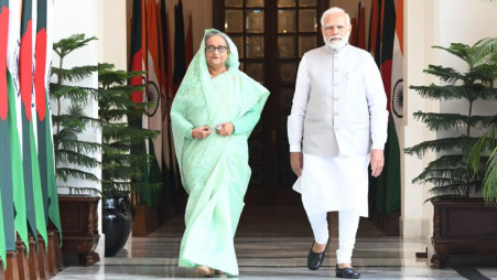 Prime Minister Sheikh Hasina meet her Indian counterpart Narendra Modi during a visit to New Delhi on 6 September 2022. File Photo: UNB