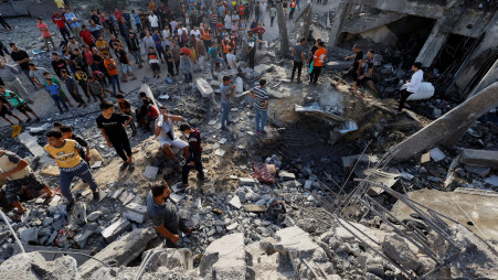 Over 500 feared killed in Israeli air strikes on Gaza hospital, school |  The Business Standard