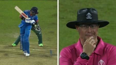 Watch - Shakib argues with umpire about non-wide call in a