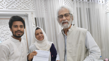 The memorandum was submitted yesterday (September 15) at Chattogram Circuit House by women leader Jannatul Ferdous and youth organizer and president of CAB Youth Group Chattogram Abu Hanif Noman. Photo: Courtesy 