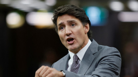 Canadian Prime Minister Justin Trudeau speaks during Question Time in the House of Commons on Parliament Hill in Ottawa, Ontario, Canada, September 16, 2024. REUTERS/Blair Gable/File photo