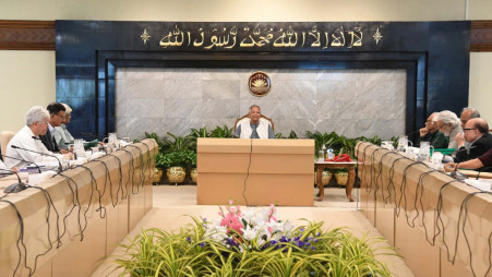 Chief Advisor prof. Muhammad Yunus chairs the 3rd Ecnec meeting held at the Office of the Chief Counsel on October 7, 2024. Photo: PID