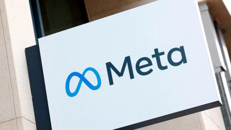 The business group logo of Meta Platforms is seen in Brussels, Belgium, December 6, 2022. Photo: REUTERS/Yves Herman/File Photo