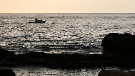 Lebanese naval commandos patrol the sea after a suspected Israeli naval force landed in the northern Lebanese coastal city of Batroun early Friday and captured one person, a security source said, in Batroun, Lebanon, November 2, 2024. Photo: REUTERS /Mohamed Abd El Ghany