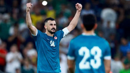 File photo of Iraqi striker Aymen Hussein. Photo: Reuters