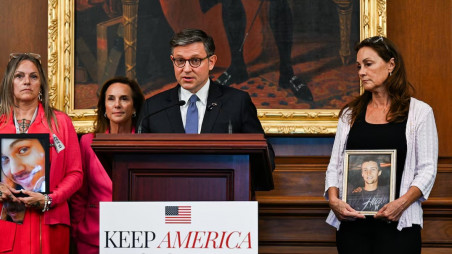 US House Speaker Mike Johnson (R-LA) holds a press conference after the House passage of an Immigration bill on Capitol Hill in Washington, DC, US, June 9, 2026. Photo: REUTERS/Annabelle Gordon