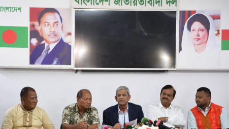 BNP Secretary General and Local Government, Rural Development and Cooperatives Minister Fakhrul Islam Alamgir promises separate directorate for ethnic minority welfare and development initiatives. Photo : PID