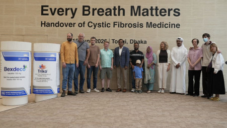 Beximco Pharma hands over low-cost generic cystic fibrosis drug to patients