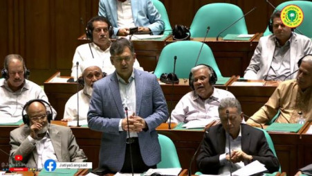 Home Minister Salahuddin Ahmed speaks at the parliament today, 15 June 2026: Photo: BSS