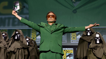 Actor Robert Downey Jr in Dr Doom suit. Photo: Collected