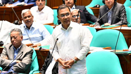 Prime Minister Tarique Rahman today (27 June) addressed the parliament. Photo: PID