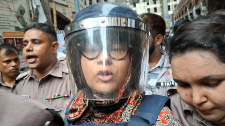 Former reserved-seat member of parliament for Nilphamari-3, Ashika Sultana, was brought before the court today (29 June). Phot: TBS