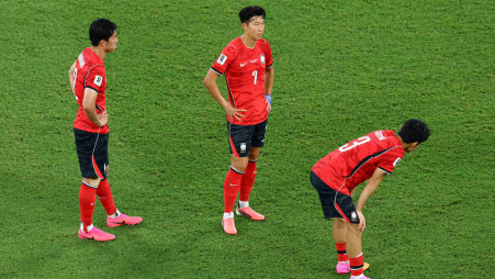 FIFA World Cup 2026 - Group A - South Africa v South Korea - Estadio Monterrey, Monterrey, Mexico - 24 June, 2026 South Korea's Son Heung-min looks dejected after the match REUTERS/Raquel Cunha
