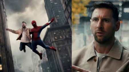 Messi suddenly appears in the promotional video for the blockbuster "Spider-Man: Brand New Day". Photo: Screengrab/Collected