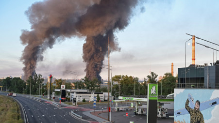 Smoke rises in the city after a Russian missile and drone strike, amid Russia's attack on Ukraine, in Kyiv, Ukraine, 2 July 2026. Photo: Reuters