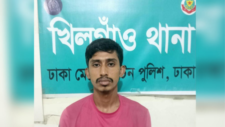 Arrested husband, Saiful Islam, 21, for the alleged murder. Photo: TBS