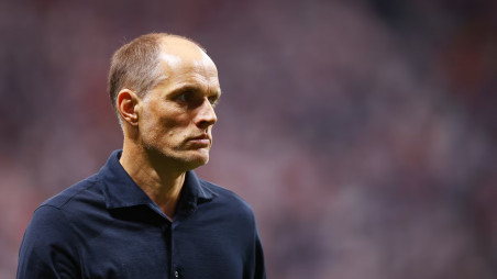 Semi Final - England v Argentina - Atlanta Stadium, Atlanta, Georgia, US , 15 July, 2026 England manager Thomas Tuchel reacts as he walks off the pitch after the first half. Photo: REUTERS