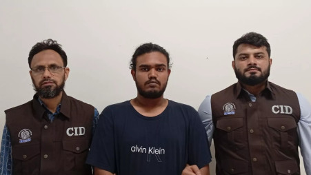Bakhtiar Abid Khan has arrested the administrator of a Facebook group on charges of online fraud. Photo: UNB