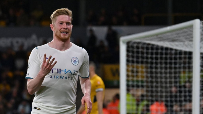 Kevin De Bruyne's 2021/22 Premier League goals