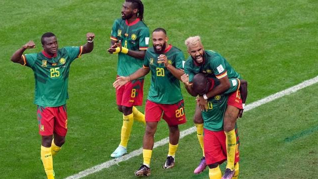 Cameroon scores back-to-back goals to tie Serbia 3-3