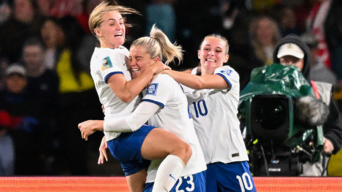 England's Alessia Russo scores goal vs. Australia in 86