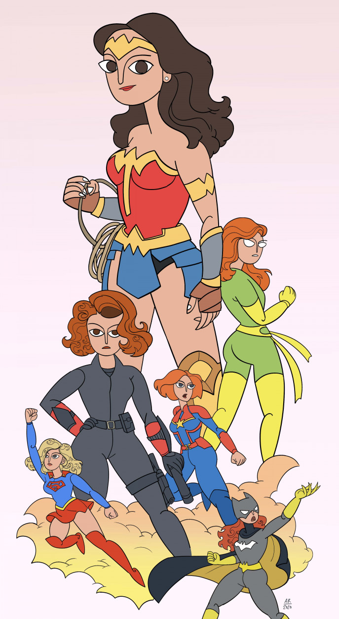 female superhero characters