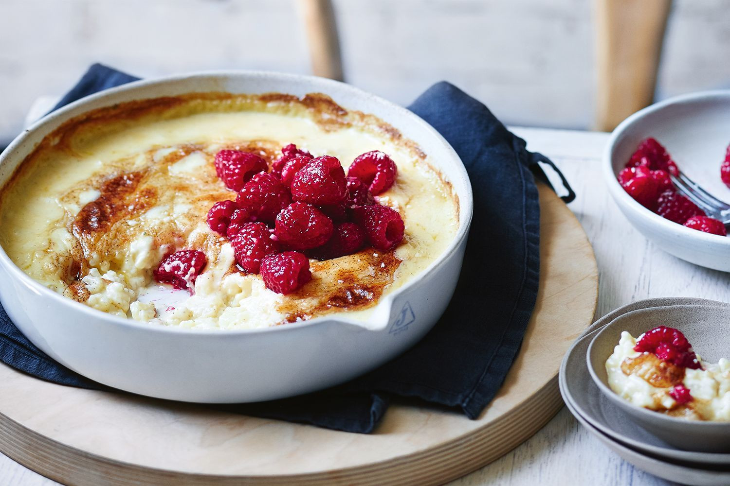 Baked rice pudding