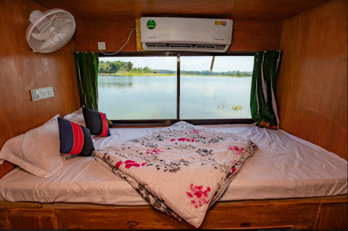 The air-conditioned houseboats have double bed cabins. Photo: Noor A Alam/TBS