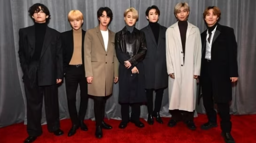 BTS on AMAs Red Carpet Revamps Suiting in Loafers & Sneakers – Footwear News