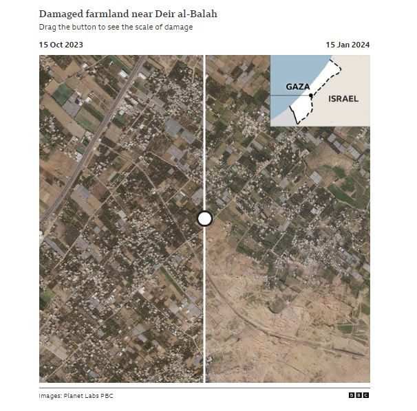 In maps: half of northern Gaza's buildings wrecked by war