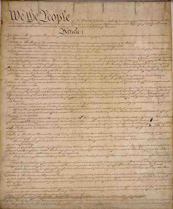 Constitution of United States. Photo: Wikimedia Commons