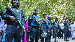 Tight security measures were taken at the Dhaka Court premises ahead of Holy Artisan attack verdict on November 27,2019. Photo: Salahuddin Ahmed 