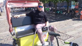 Daniel has been driving rickshaws in the summer in Denmark’s Copenhagen for about 5 years now. Photo: Md Shariful Islam/ TBS 