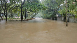 A flood-hit area in Sylhet district. Photo: TBS