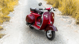 Four months of dedication and hard work have brought this Vespa to the pristine state that it is in today. PHOTO: Akif Hamid