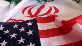 US and Iranian flags are seen in this illustration taken on 8 September 2022. File Photo: Reuters 
