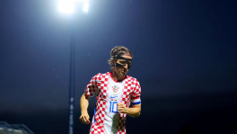 Luka Modric, 40, makes his 198th appearance for Croatia against Slovenia at Stadion Varteks, Varaždin, on 7 June 2026. Photo: Reuters