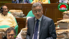 The borrowing plan was unveiled by Finance Minister Amir Khosru Mahmud Chowdhury while presenting the Tk9.38 lakh crore national budget in parliament today (11 June). Photo: Screengrab