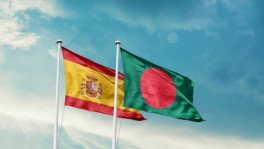 Representational image of Spain-Bangladesh flag. Photo: Collected
