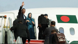 Prime Minister, Tarique Rahman and his wife, Zubaida Rahman, wave before departing Malaysia for a two-day visit to China. Photo: BNP Media Cell