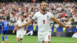 England's Harry Kane scored twice in their 4-2 World Cup opening game victory. Photo: Paul Ellis/AFP