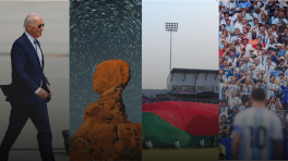 Collage of photographs captured by Bangladeshi photojournalist Shafkat Anowar