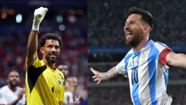 Josimar José Évora Dias ( Vozinha ) and Lionel Messi. TBS collage.