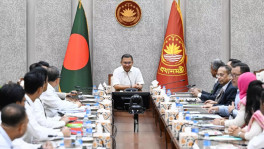 Prime Minister Tarique Rahman chairs a meeting at his office in the Secretariat with officials involved in food safety, product quality control, anti-adulteration drives and mobile courts on 6 July 2026. Photo: Courtesy