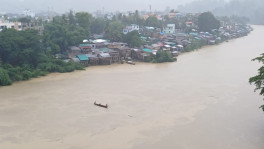 Continuous heavy rainfall in the hill district has created risks to road connectivity and public safety in several areas. Photo: Collected
