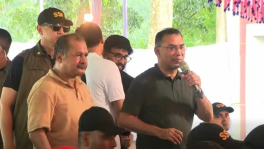 Prime Minister Tarique Rahman speaks during an interaction with women Family Card beneficiaries at Batajor in Gournadi upazila of Barishal. Photo: Videograb
